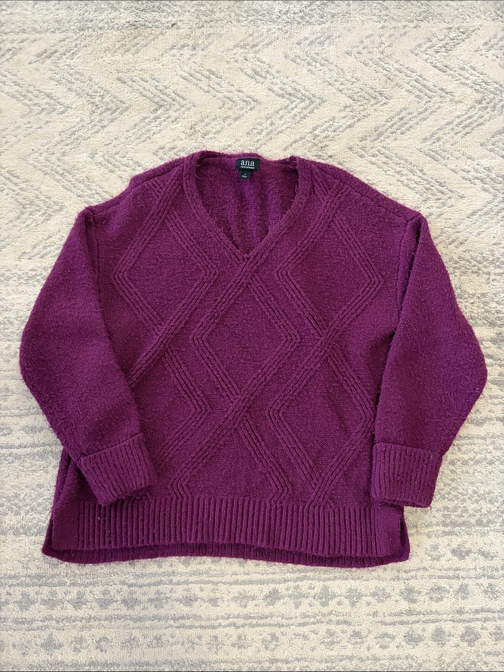 Purple knit sweater